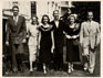 Clark family walking across White House lawn following his swearing in as a Supreme Court Justice. l-r: Ramsey and wife Georgia Clark, Mimi , Justice Clark, Mary Clark, Bob Clark brother of Tom Clark